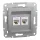 ASFORA 2xRJ45 Cat5e UTP aljzat, alumínium (EPH4400161)
