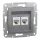 ASFORA 2xRJ45 Cat5e UTP aljzat, acél (EPH4400162)