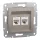 ASFORA 2xRJ45 Cat5e UTP aljzat, bronz (EPH4400169)