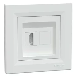ASFORA HDMI aljzat, kerettel, fehér (EPH4500121)