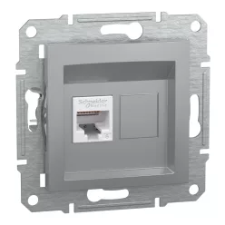 ASFORA 1xRJ45 Cat6 UTP aljzat, alumínium (EPH4700161)