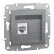 ASFORA 1xRJ45 Cat6 UTP aljzat, acél (EPH4700162)