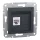 ASFORA 1xRJ45 Cat6 UTP aljzat, antracit (EPH4700171)