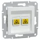 ASFORA Optikai csatlakozó, Double-SC APC Simplex, keret nélkül, fehér (EPH5370121)