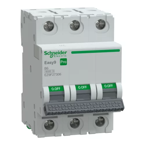 Schneider EASY9 PRO Kismegszakító, 3P, B, 6A