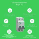 Schneider EASY9 PRO Kismegszakító, 2P, C, 16A