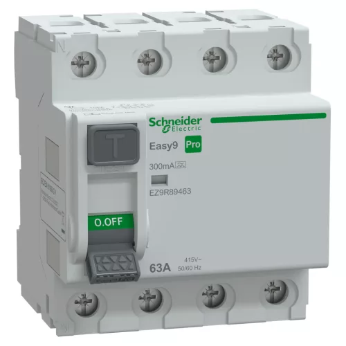 Schneider EASY9 PRO Áram-védőkapcsoló, A osztály, 4P, 63A, 300mA