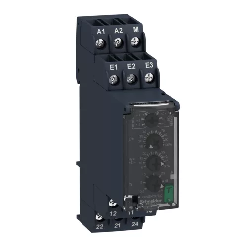 Zelio Control folyadékszint-figyelő relé, rezisztív érzékelőhöz, 2CO, 5A, 24…240VAC/DC (RM35LM33MW)