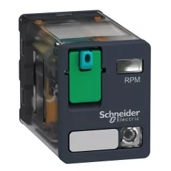   Zelio RXG Interfész relé, 2CO, 5A, 110VDC, tesztgomb, LED (RXG22FD)