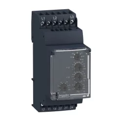   Zelio RXM miniatűr relé, 4CO, 6A, 12VDC, tesztgomb, LED (RXM4AB2JD)