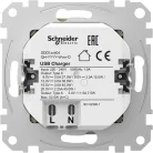 Schneider SEDNA Dupla USB gyorstöltő, A+C, 45W, fehér