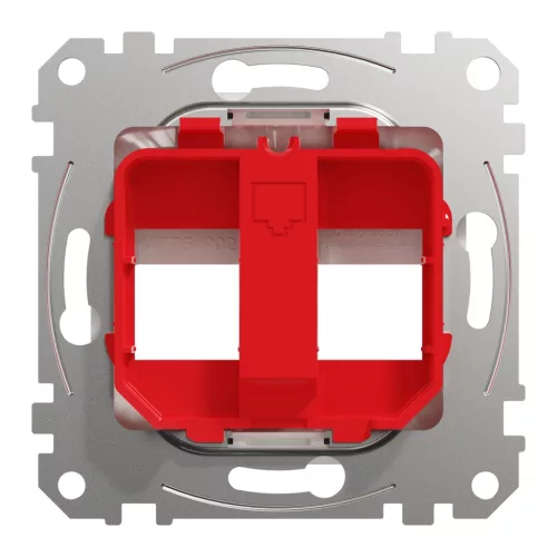 Schneider ÚJ SEDNA 2xRJ45 adapter, KRONE betétekhez, fehér