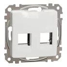 Schneider ÚJ SEDNA 2xRJ45 adapter, RDM betétekhez, fehér