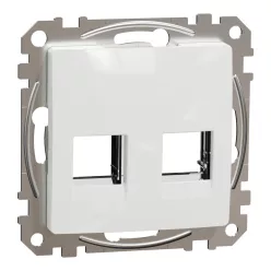 Schneider ÚJ SEDNA 2xRJ45 adapter, RDM betétekhez, fehér