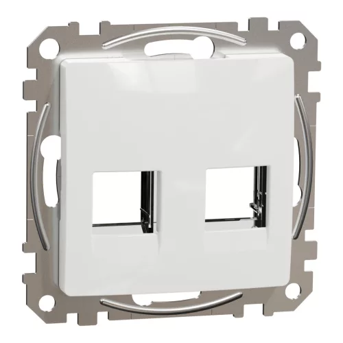 Schneider ÚJ SEDNA 2xRJ45 adapter, RDM betétekhez, fehér