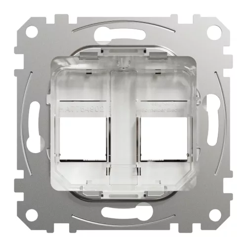 Schneider ÚJ SEDNA 2xRJ45 adapter, RDM betétekhez, fehér