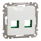Schneider ÚJ SEDNA 2xRJ45 adapter, SYSTIMAX betétekhez, fehér