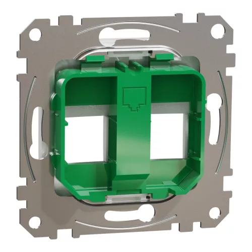 Schneider ÚJ SEDNA 2xRJ45 adapter, SYSTIMAX betétekhez, fehér