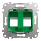 Schneider ÚJ SEDNA 2xRJ45 adapter, SYSTIMAX betétekhez, fehér