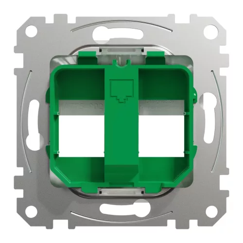 Schneider ÚJ SEDNA 2xRJ45 adapter, SYSTIMAX betétekhez, fehér