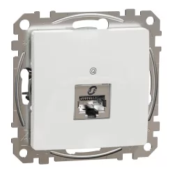 Schneider ÚJ SEDNA 1xRJ45 Cat6 STP aljzat, fehér
