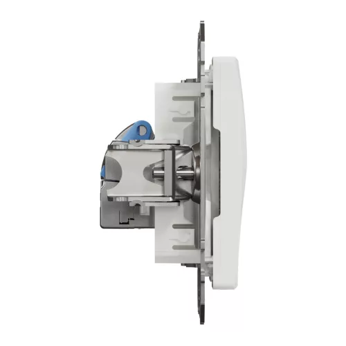 Schneider ÚJ SEDNA 1xRJ45 Cat6 STP aljzat, fehér
