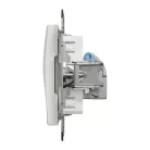 Schneider ÚJ SEDNA 1xRJ45 Cat6 STP aljzat, fehér