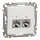 Schneider ÚJ SEDNA 2xRJ45 Cat6 STP aljzat, fehér