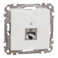 Schneider ÚJ SEDNA 1xRJ45 Cat6A STP aljzat, fehér