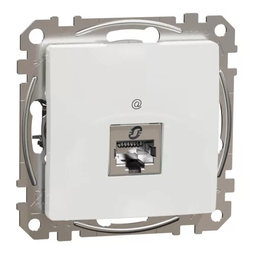 Schneider ÚJ SEDNA 1xRJ45 Cat6A STP aljzat, fehér