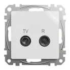 Schneider ÚJ SEDNA TV/R aljzat, végzáró, 4 dB, fehér