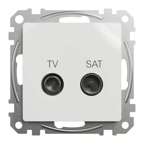 Schneider ÚJ SEDNA TV/SAT aljzat, végzáró, 4 dB, fehér