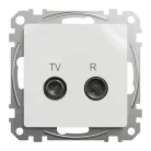 Schneider ÚJ SEDNA TV/R aljzat, átmenő, 7 dB, fehér