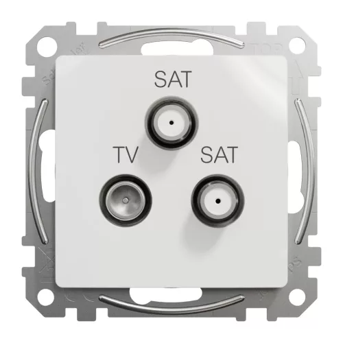 Schneider ÚJ SEDNA TV/SAT/SAT aljzat, végzáró, 4 dB, fehér
