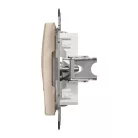 Schneider ÚJ SEDNA 1xRJ45 adapter, Keystone betétekhez, bézs