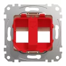 Schneider ÚJ SEDNA 2xRJ45 adapter, KRONE betétekhez, bézs