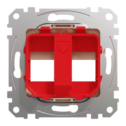 Schneider ÚJ SEDNA 2xRJ45 adapter, KRONE betétekhez, bézs