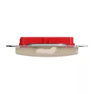 Schneider ÚJ SEDNA 2xRJ45 adapter, KRONE betétekhez, bézs
