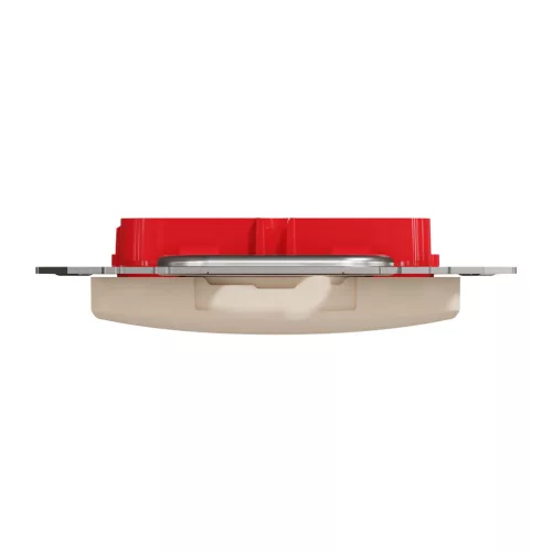 Schneider ÚJ SEDNA 2xRJ45 adapter, KRONE betétekhez, bézs