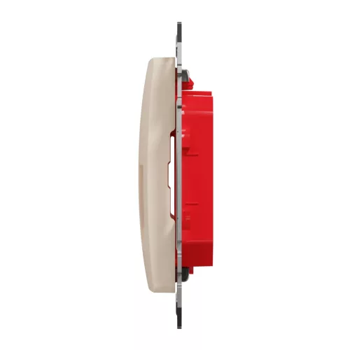 Schneider ÚJ SEDNA 2xRJ45 adapter, KRONE betétekhez, bézs