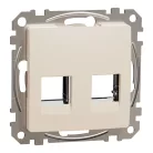 Schneider ÚJ SEDNA 2xRJ45 adapter, RDM betétekhez, bézs