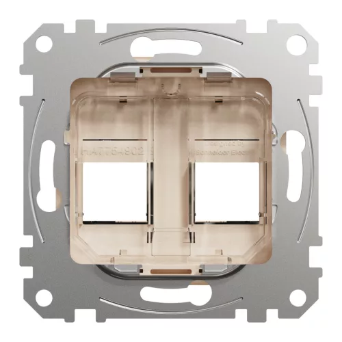 Schneider ÚJ SEDNA 2xRJ45 adapter, RDM betétekhez, bézs