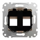 Schneider ÚJ SEDNA 2xRJ45 adapter, AMP, MOLEX, KELINE betétekhez, bézs