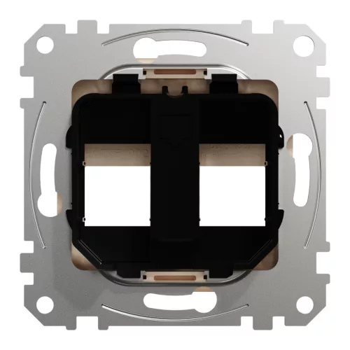 Schneider ÚJ SEDNA 2xRJ45 adapter, AMP, MOLEX, KELINE betétekhez, bézs