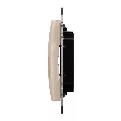 Schneider ÚJ SEDNA 2xRJ45 adapter, AMP, MOLEX, KELINE betétekhez, bézs