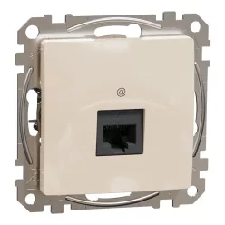 Schneider ÚJ SEDNA 1xRJ45 Cat5e UTP aljzat, bézs