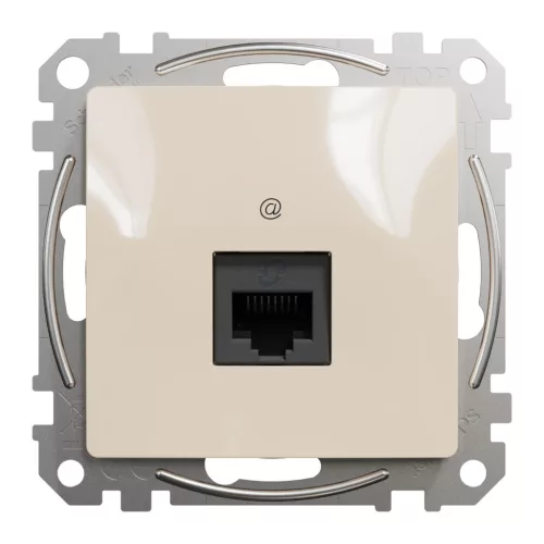 Schneider ÚJ SEDNA 1xRJ45 Cat5e UTP aljzat, bézs