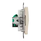 Schneider ÚJ SEDNA 1xRJ45 Cat5e UTP aljzat, bézs