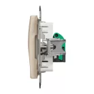 Schneider ÚJ SEDNA 1xRJ45 Cat5e UTP aljzat, bézs