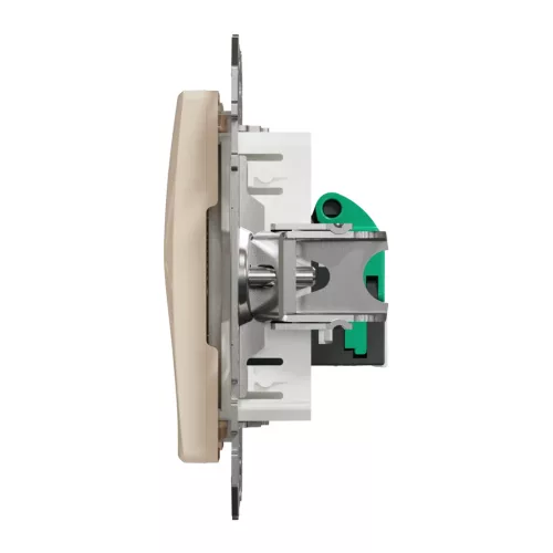Schneider ÚJ SEDNA 1xRJ45 Cat5e UTP aljzat, bézs